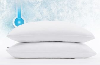 Introducing the Ultimate Sleep Companion: SERTA Power Chill Cooling Stain Resistant Hypoallergenic Pillowcase Protector with Zipper!