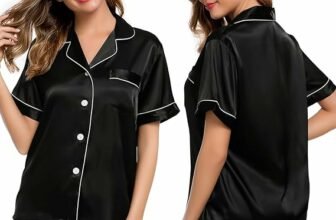 Embrace Luxury and Comfort with LecGee Women’s Silk Satin Pajamas – Your Perfect Sleepwear Companion!