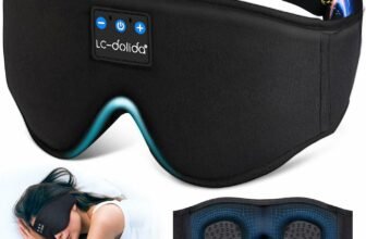 Experience Restful Sleep with LC-dolida 3D Sleep Mask Bluetooth Headphones: The Ultimate Sleep Companion for Side Sleepers